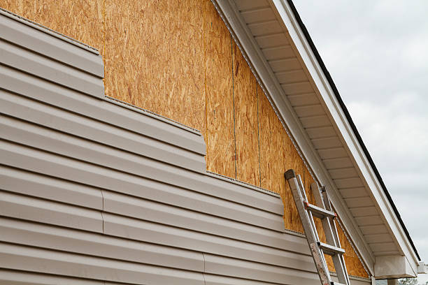 Professional Vinyl Siding technician working in Reston, VA